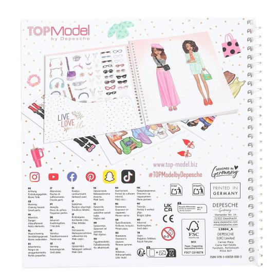 CUADERNO DRESS ME UP TOP MODEL