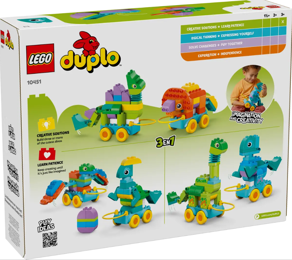 DINOSAURIOS SOBRE RUEDAS 3en1