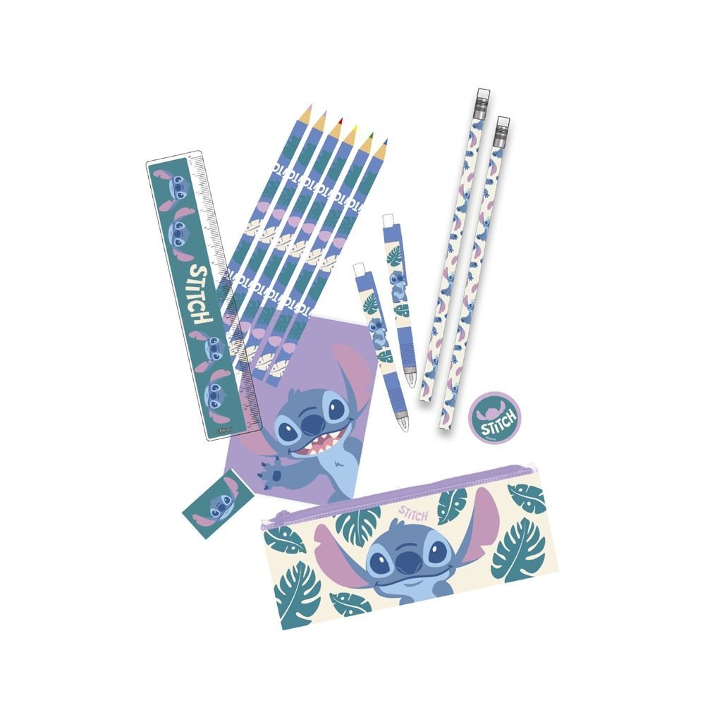 SET PAPELERIA STITCH 14 P.