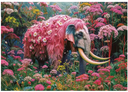PUZ.1000 ELEFANTE FLORAL