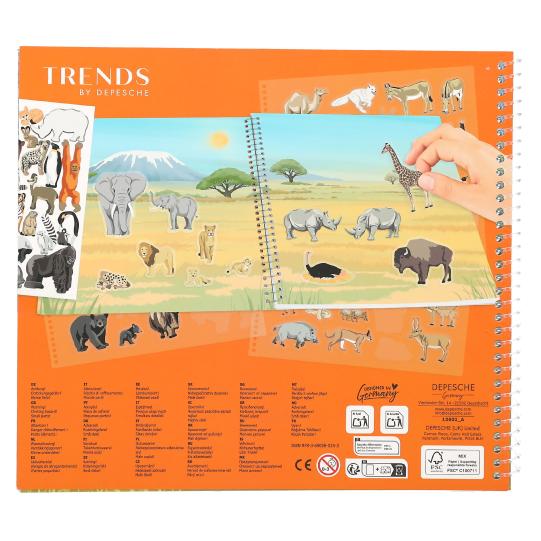 CUADERNO PEGATINAS WILD LIFE