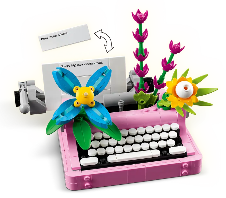 MAQUINA DE ESCRIBIR C/FLORES