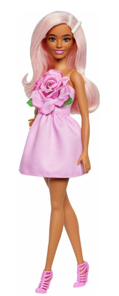 BARBIE FASHION.VESTIDO C/ROSA