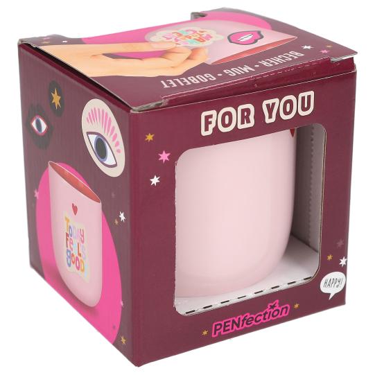 TAZA C/MOTIVOS LAZO Y CORAZON PENFECTION