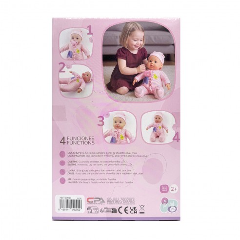 MUÑECA 31 CM. 4 FUNCIONES