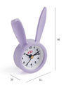 RELOJ DESPERTADOR CONEJO LILA