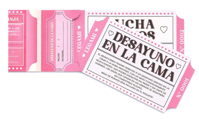 BLOC VALES ROMANTICOS SAN VALENTIN