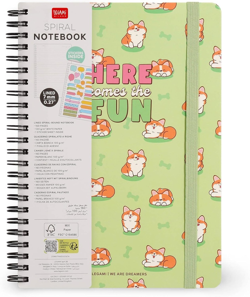 CUADERNO A5 CORGI