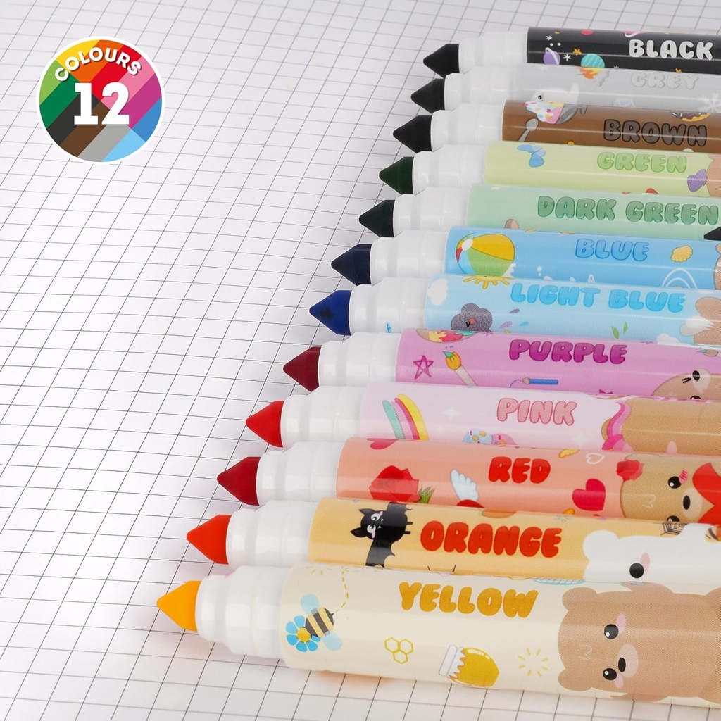 ROTULADORES TEDDY BEAR (12)