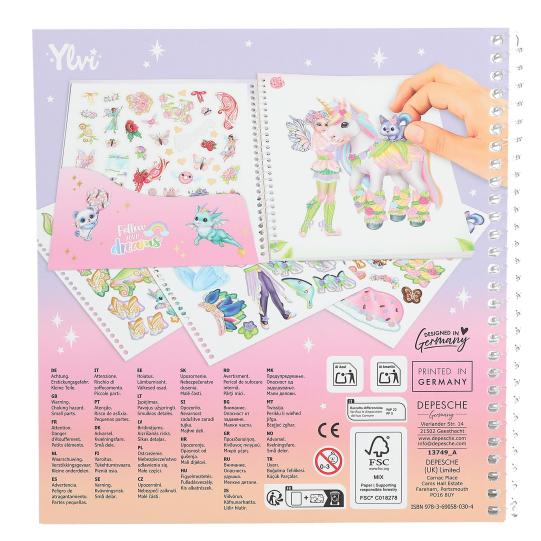 CUADERNO CALCOMANIAS YLVI DRESS ME