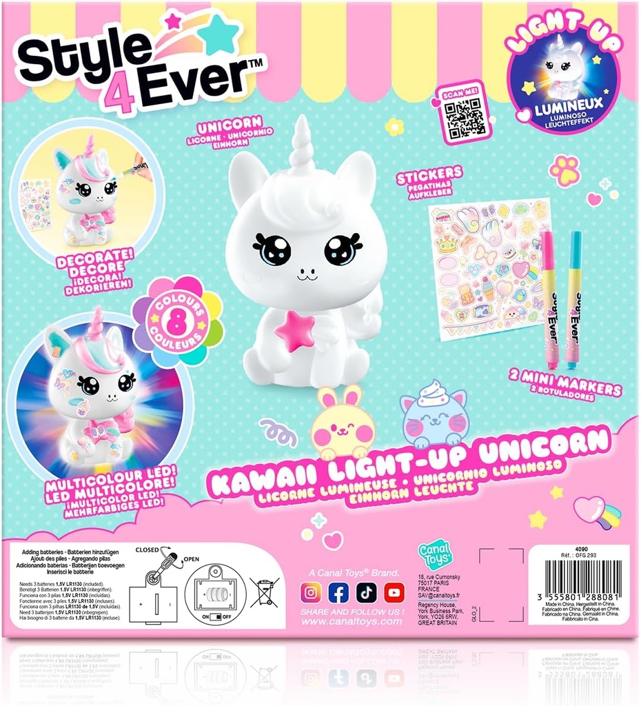 UNICORNIO DIY KAWAII C/LUZ
