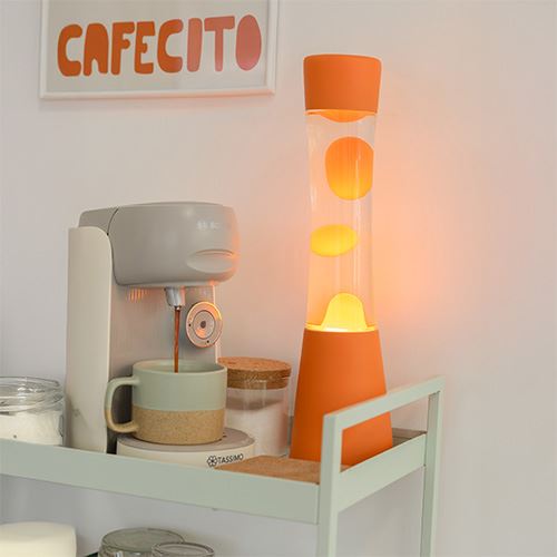 LAMPARA LAVA TOWER NARANJA
