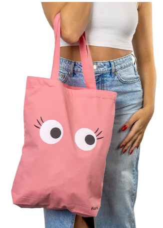 BOLSA COMPRA OJOS ROSA