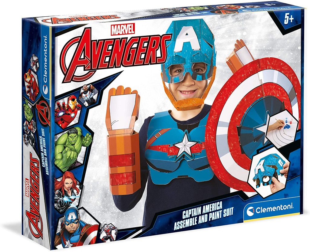 CREA MASCARA CAPITAN AMERICA