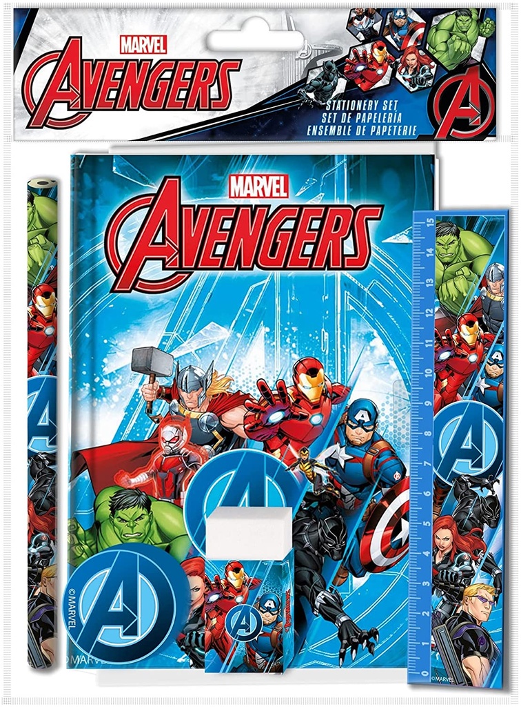 SET PAPELERIA AVENGERS