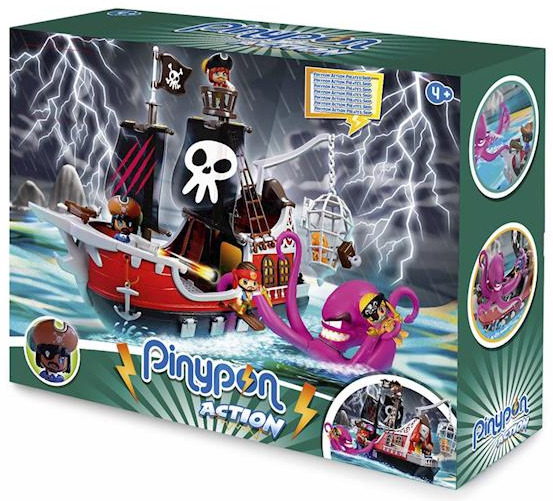 PIN Y PON ACTION BARCO PIRATA