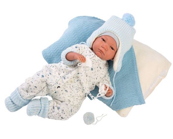 REBORN 42 CMS PIJAMA AZUL