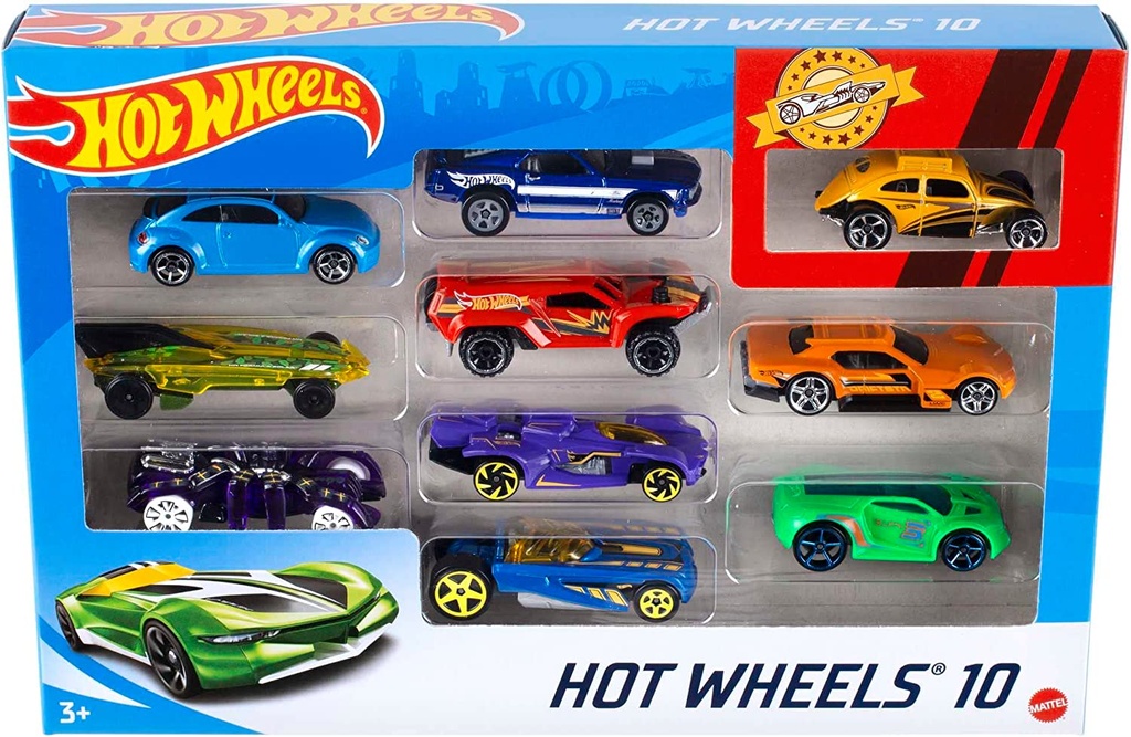 VEHICULOS HOT WHEELS PACK 10