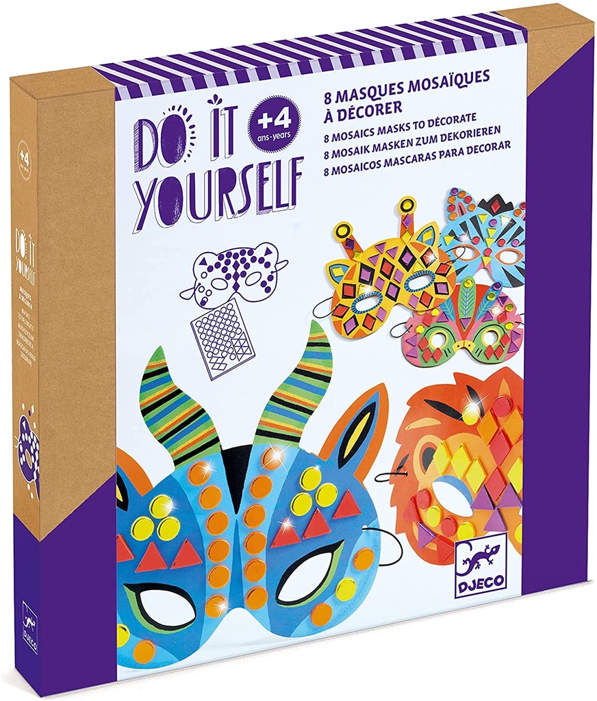 MASCARAS DECO ANIMALES SELVA - DIY