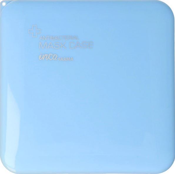 PORTA MASCARILLA 13x13 AZUL