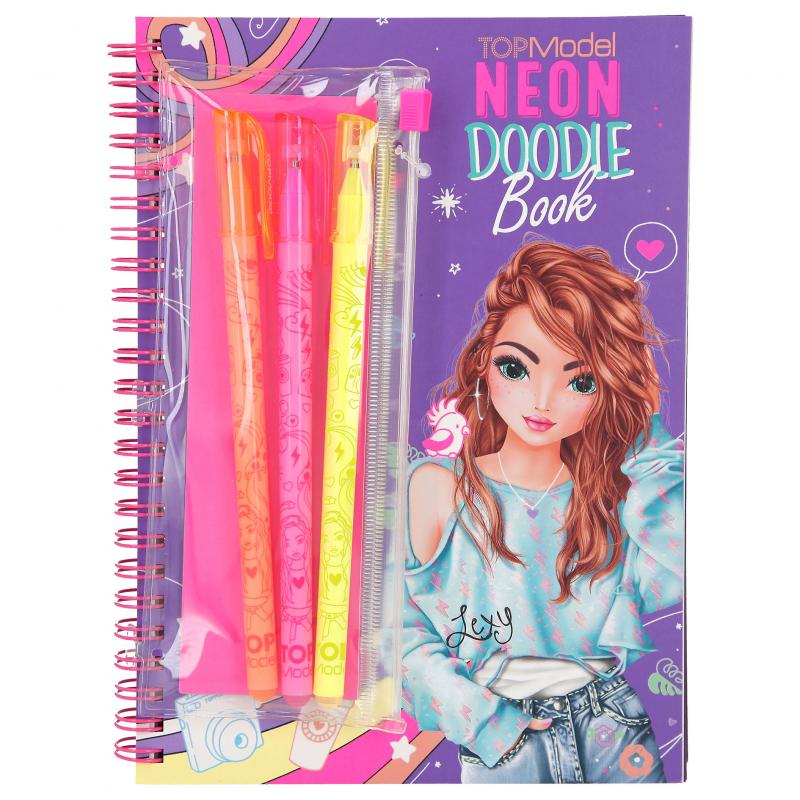 CUADERNO DOODLE NEON+BOLIS TOP MODEL