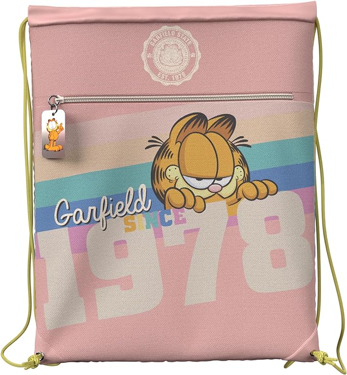 MOCHILA SACO GARFIELD 42 CM.