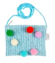 BOLSO JULIETTA POMPON AZUL
