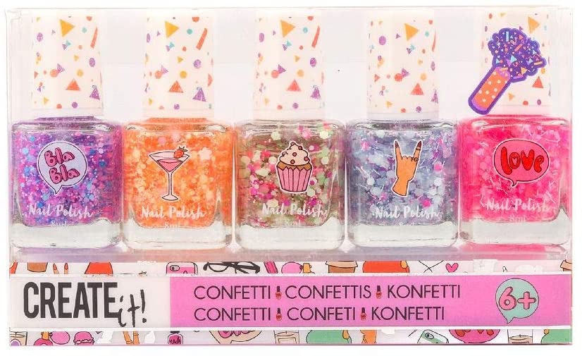 ESMALTE UÑAS CONFETTI(SET 5)