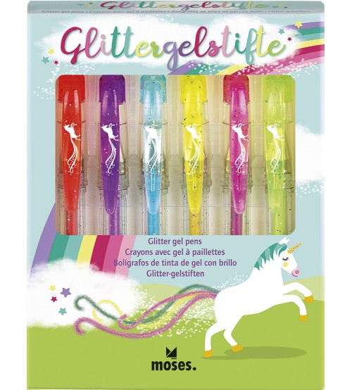 BOLIGRAFO GEL BRILLO UNICORNIO