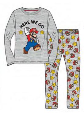 PIJAMA SUPER MARIO GRIS T.4