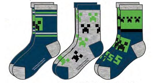 CALCETINES MINECRAFT T.23/26