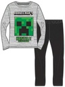 PIJAMA MINECRAFT GRIS T.6