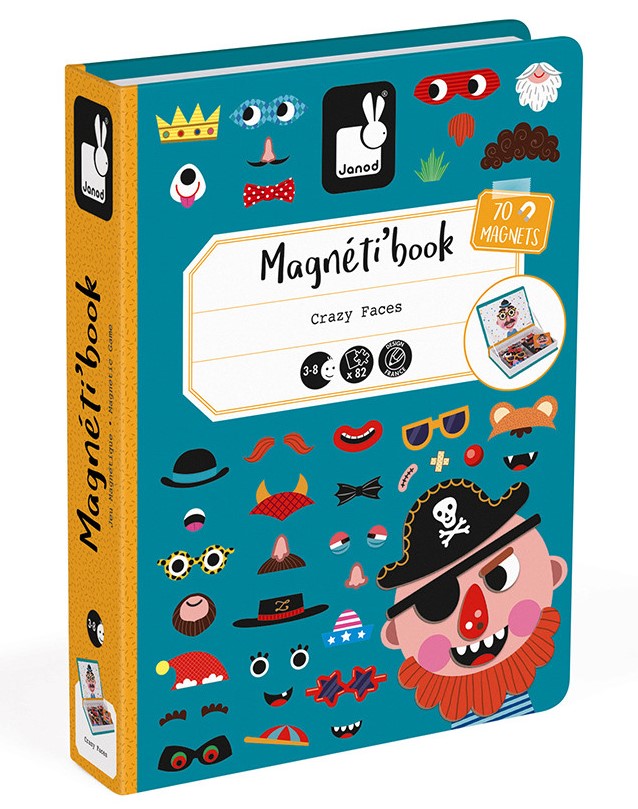 MAGNETIBOOK CRAZY FACES CHICOS