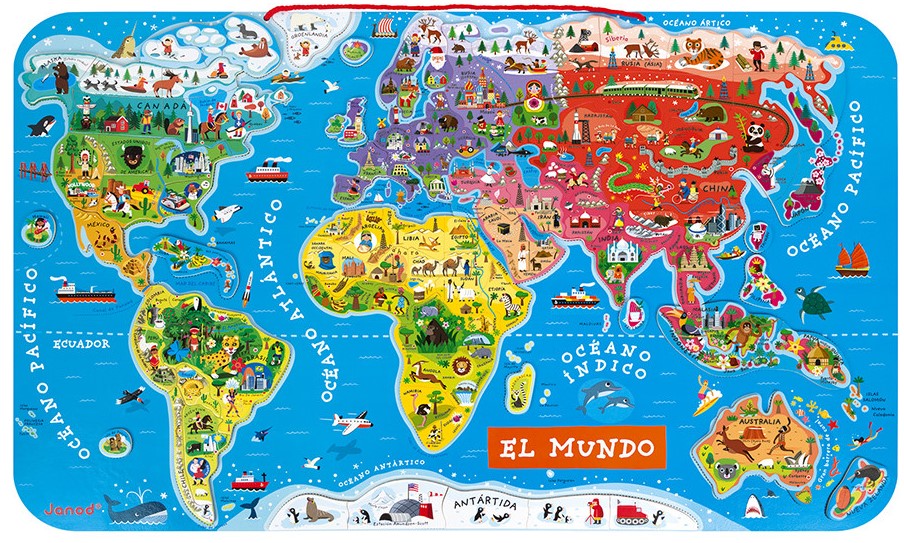 PUZZLE MAGNETICO ATLAS MUNDIAL