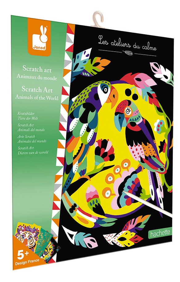 ARTE SCRATCH ANIMALES MUNDO