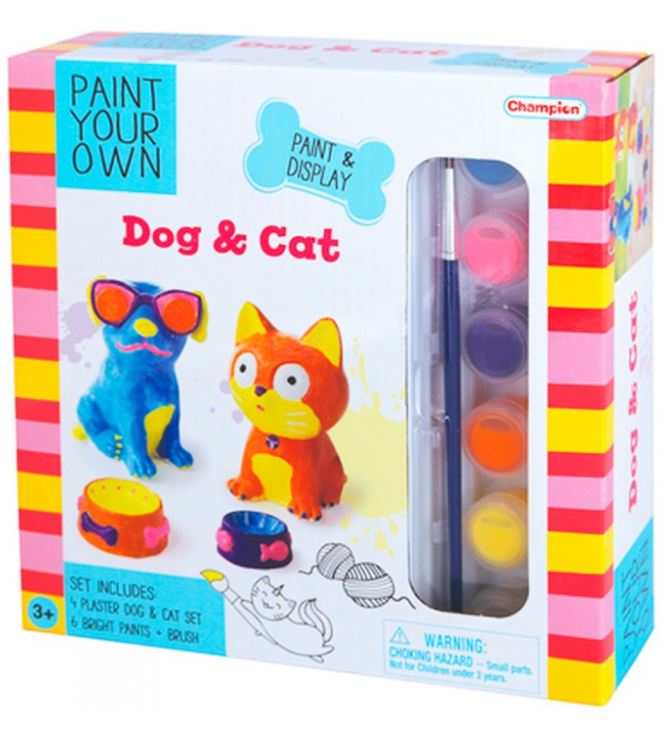 PINTA PERRO-GATO C/COMEDEROS