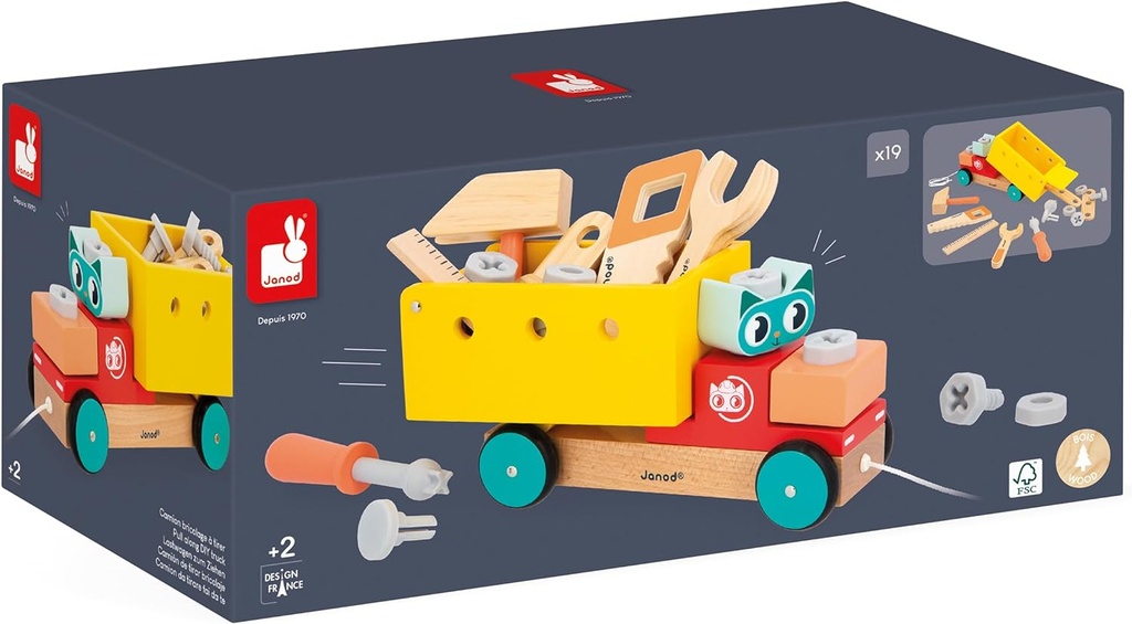 CAMIÓN DE TIRAR BRICOLAJE