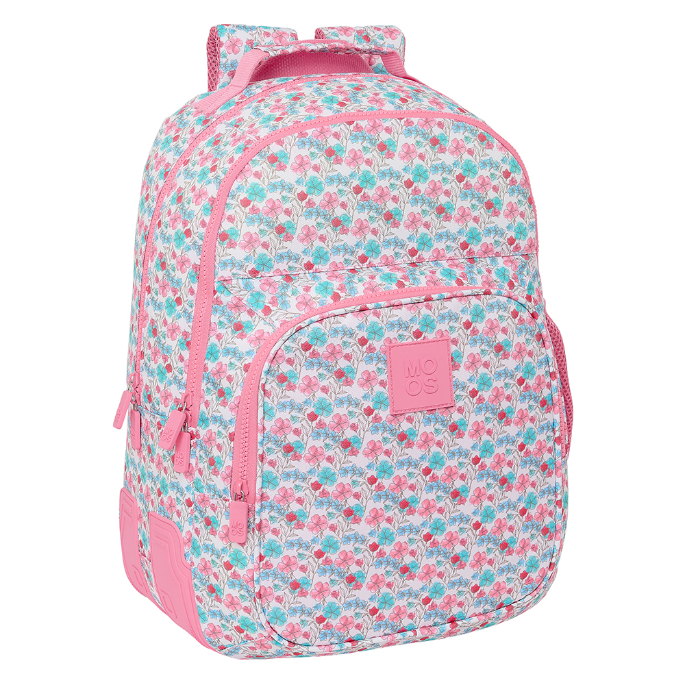 MOCHILA DOBLE MOOS FLORES