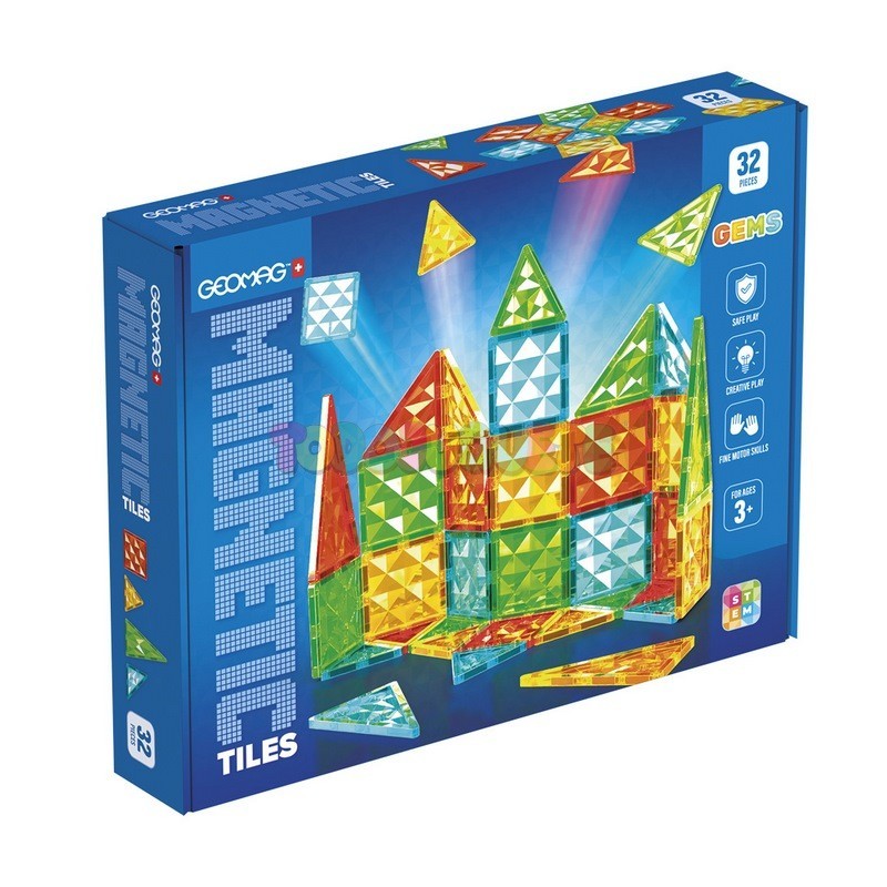 GEOMAG MAGNETIC TILES GEMS 32