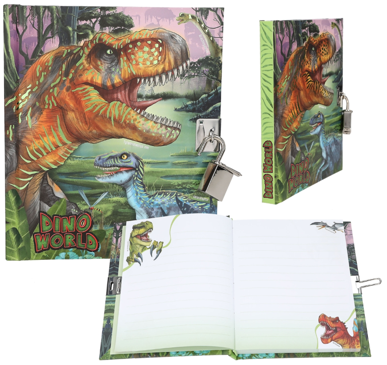 DIARIO C/CANDADO DINO WORLD