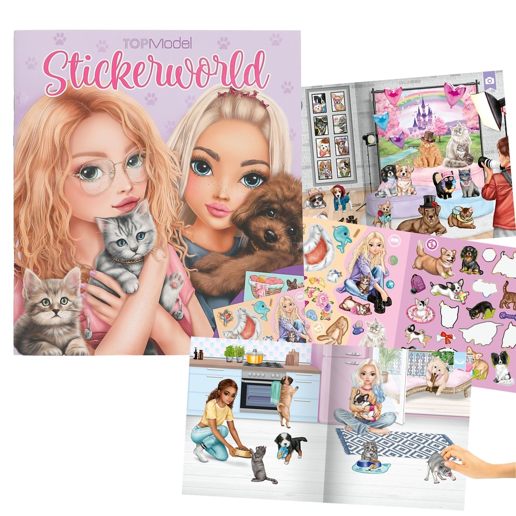 STICKERWORLD KITTY & DOG TOP MODEL