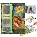 LIBRO COLOREAR C/LAP.DINO WORLD