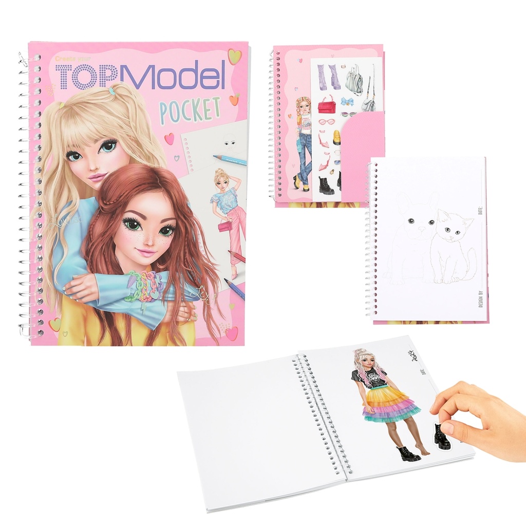CUADERNO COLOREAR TOP MODEL