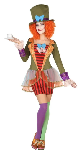 DISFRAZ SOMBRERERA LOCA M-L
