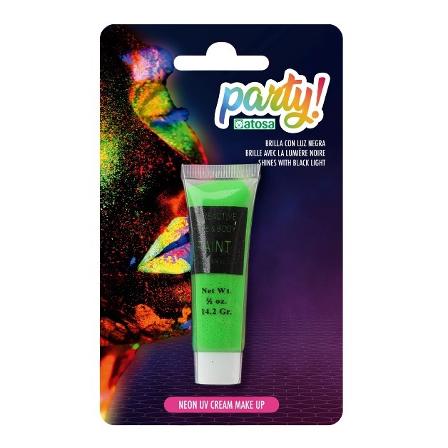 MAQUILLAJE NEON VERDE