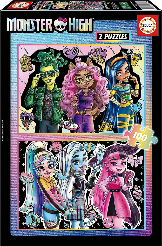 PUZ.2x100 MONSTER HIGH