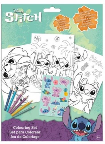 SET COLOREAR+STICKERS STITCH