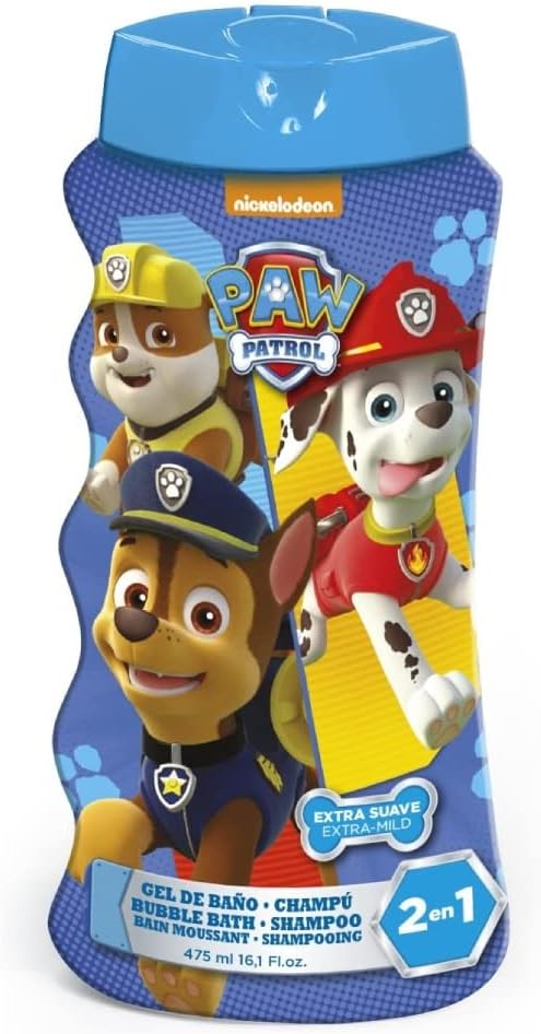 GEL Y CHAMPU PAW PATROL 475 ML.