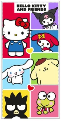 TOALLA PLAYA HELLO KITTY FRIENDS