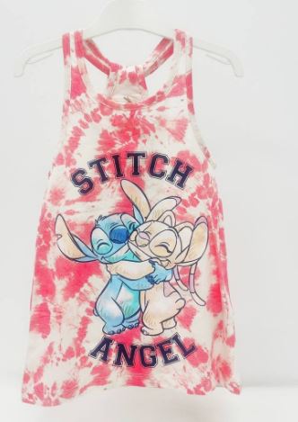 VESTIDO LILO Y STITCH ROSA T.3